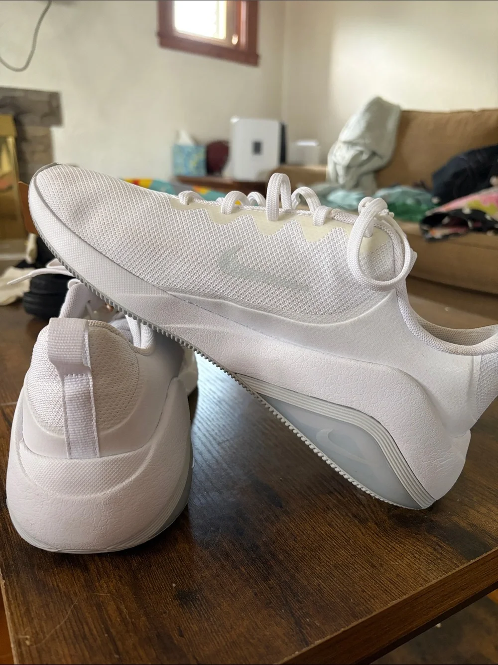 Nike Women’s White and Light Gray Air Zoom Training Shoes
